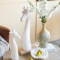 Artekko Real Touch Κλαδί με Λευκό Δελφίνιο από Πολυεστέρα (12x14x91)cm