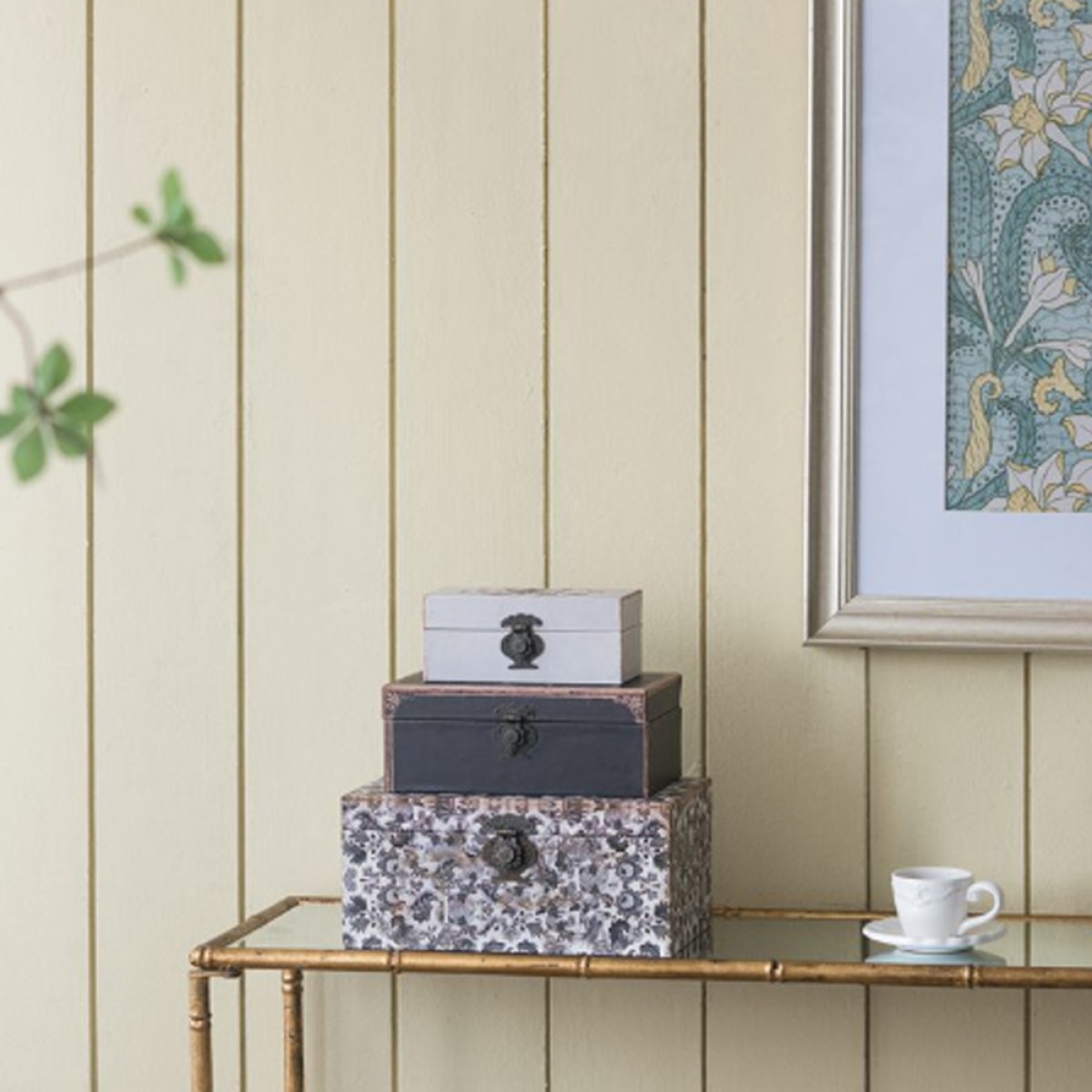 Artekko Box Διακοσμητικό Κουτί Κοσμηματοθήκη MDF Πολύχρωμο (19x31x14)cm Σετ/3