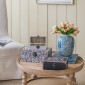 Artekko Box Διακοσμητικό Κουτί Κοσμηματοθήκη MDF Πολύχρωμο (19x31x14)cm Σετ/3