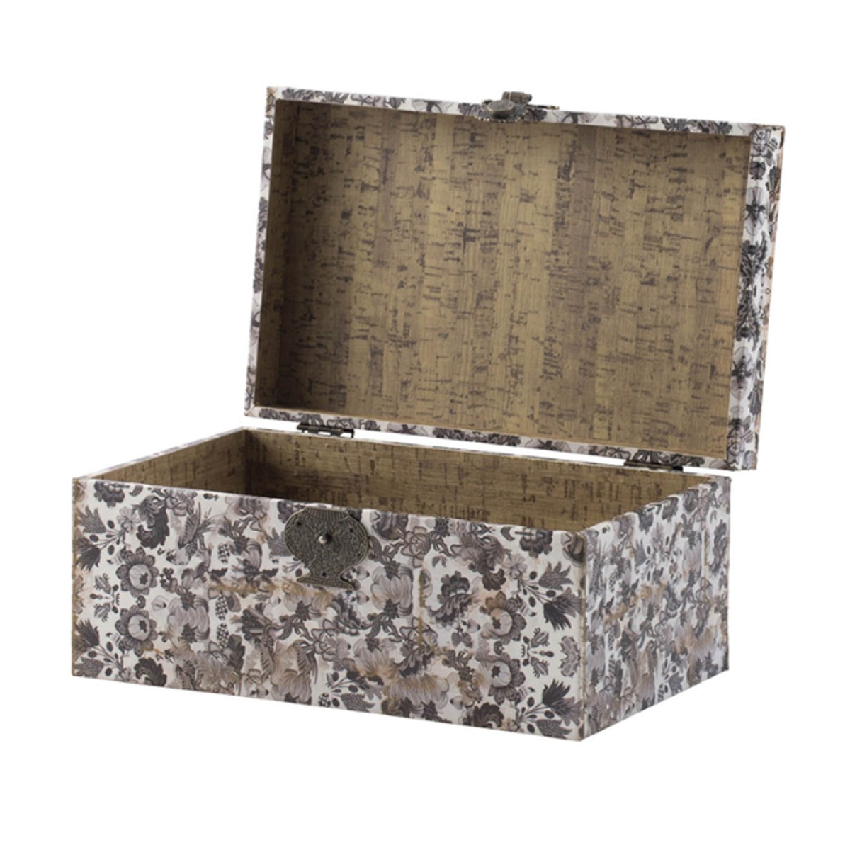 Artekko Box Διακοσμητικό Κουτί Κοσμηματοθήκη MDF Πολύχρωμο (19x31x14)cm Σετ/3