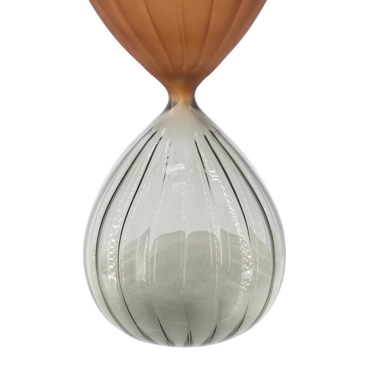 Artekko Hourglass Πολύχρωμη Ματ Γυάλινη Κλεψύδρα με Λευκή Άμμο (8.2x8.2x19.5)cm