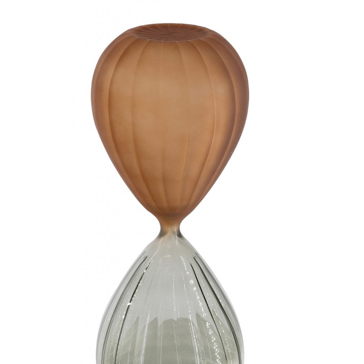 Artekko Hourglass Πολύχρωμη Ματ Γυάλινη Κλεψύδρα με Λευκή Άμμο (9.3x9.3x24.8)cm