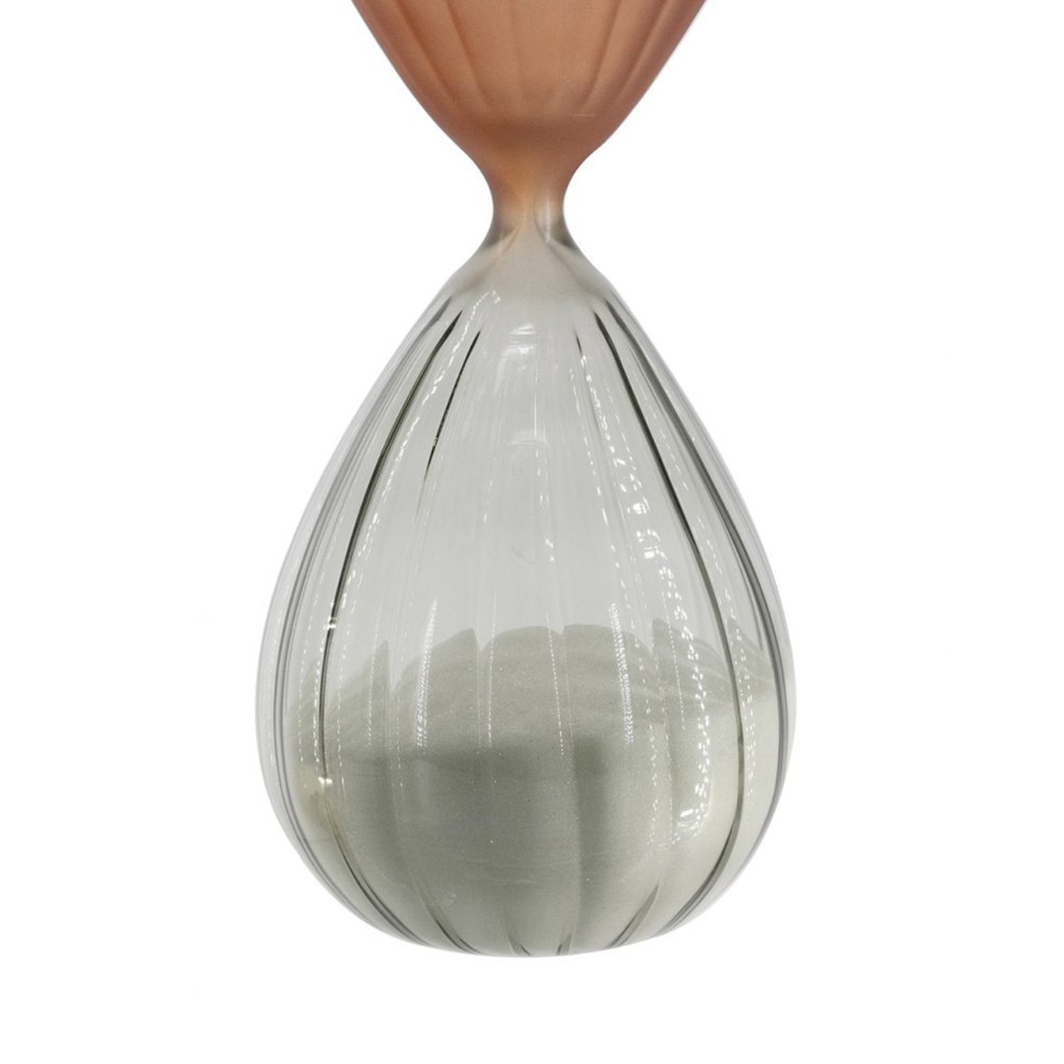 Artekko Hourglass Πολύχρωμη Ματ Γυάλινη Κλεψύδρα με Λευκή Άμμο (9.3x9.3x24.8)cm