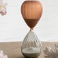 Artekko Hourglass Πολύχρωμη Ματ Γυάλινη Κλεψύδρα με Λευκή Άμμο (9.3x9.3x24.8)cm