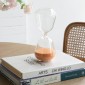 Artekko Hourglass Γυάλινη Κλεψύδρα με Πορτοκαλί Άμμο (8.3x8.3x20.3)cm