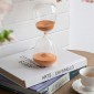 Artekko Hourglass Γυάλινη Κλεψύδρα με Πορτοκαλί Άμμο (8.3x8.3x20.3)cm