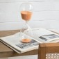 Artekko Hourglass Γυάλινη Κλεψύδρα με Πορτοκαλί Άμμο (9x9x25.4)cm
