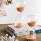 Artekko Hourglass Γυάλινη Κλεψύδρα με Πορτοκαλί Άμμο (9x9x25.4)cm