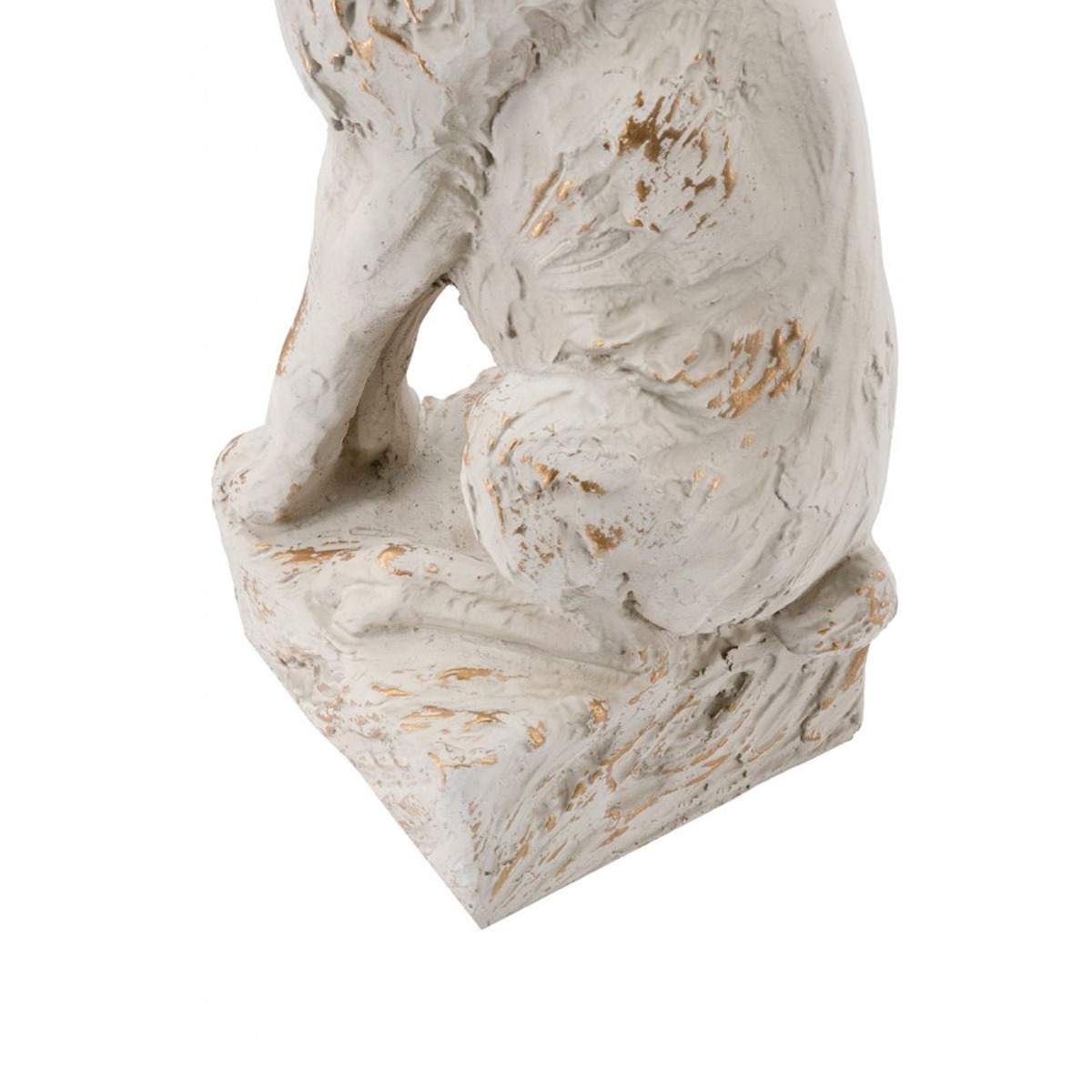 Artekko Cement Διακοσμητικός Λαγός από Μαγνήσιο σε Λευκή Πατίνα (26x23x76)cm