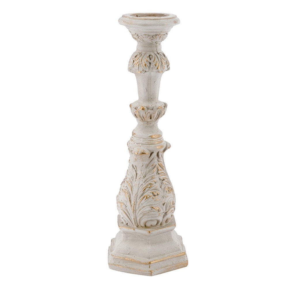 Artekko Cement Κηροπήγιο από Μαγνήσιο σε Λευκή Πατίνα (19.8x18x52.5)cm