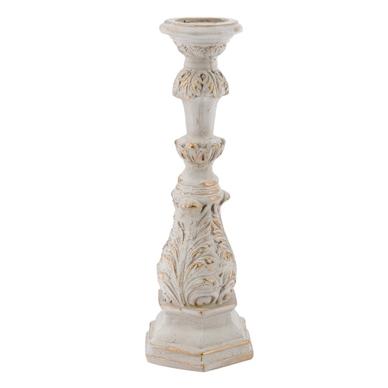 Artekko Cement Κηροπήγιο από Μαγνήσιο σε Λευκή Πατίνα (19.8x18x52.5)cm