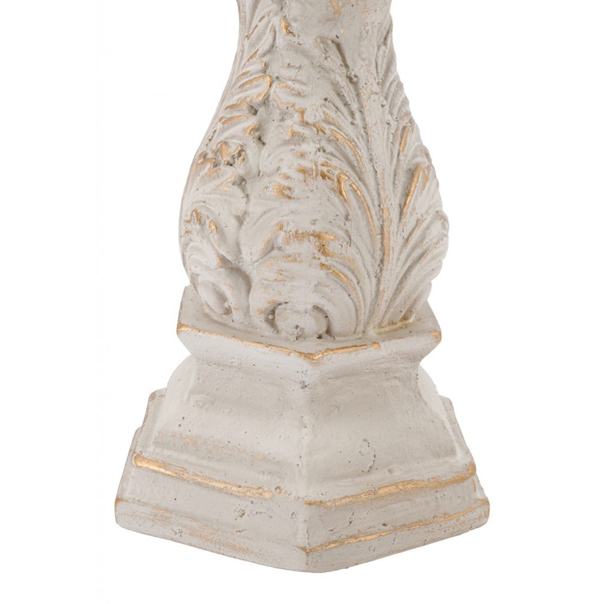 Artekko Cement Κηροπήγιο από Μαγνήσιο σε Λευκή Πατίνα (19.8x18x52.5)cm