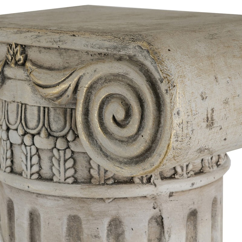 Artekko Pedestal Μπεζ Διακοσμητικό Βάθρο Ανθοστήλη από Μαγνήσιο (32.5x25.5x78.5)cm