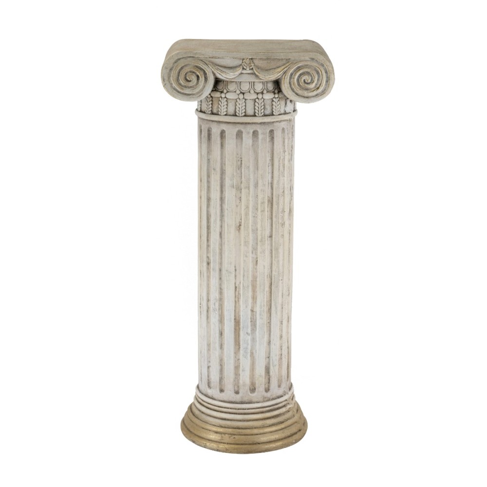 Artekko Pedestal Μπεζ Διακοσμητικό Βάθρο Ανθοστήλη από Μαγνήσιο (32.5x25.5x78.5)cm