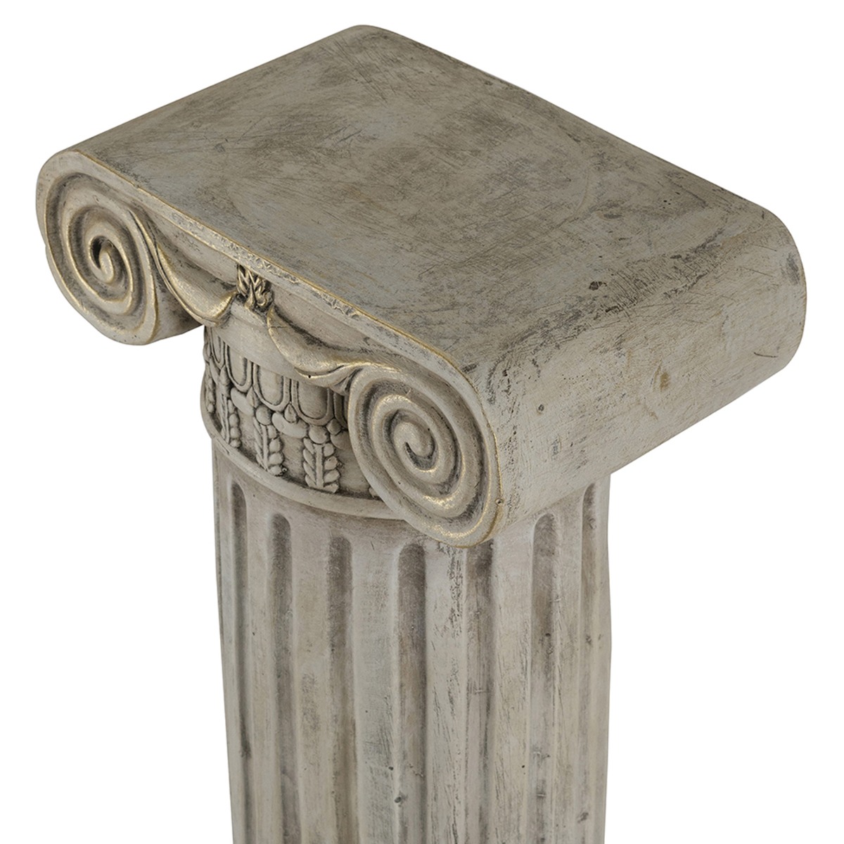 Artekko Pedestal Μπεζ Διακοσμητικό Βάθρο Ανθοστήλη από Μαγνήσιο (32.5x25.5x78.5)cm