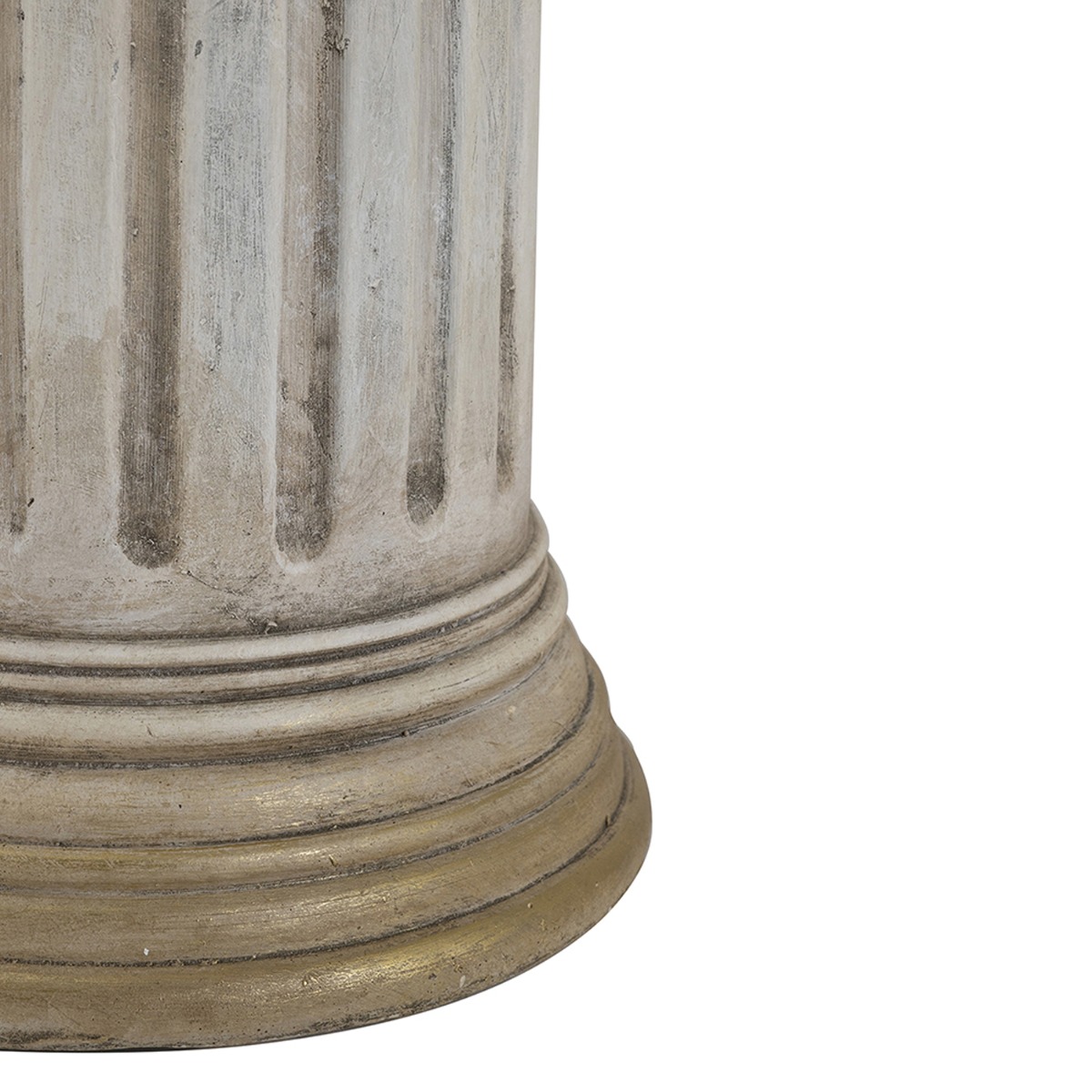 Artekko Pedestal Μπεζ Διακοσμητικό Βάθρο Ανθοστήλη από Μαγνήσιο (32.5x25.5x78.5)cm