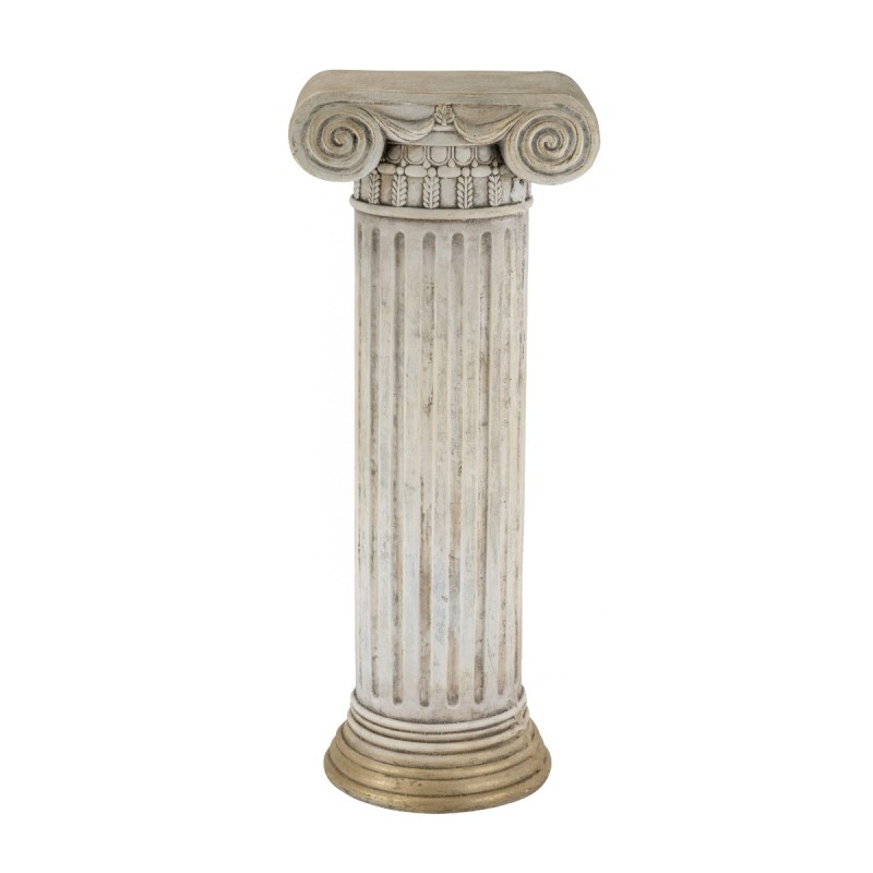 Artekko Pedestal Μπεζ Διακοσμητικό Βάθρο Ανθοστήλη από Μαγνήσιο (32.5x25.5x78.5)cm