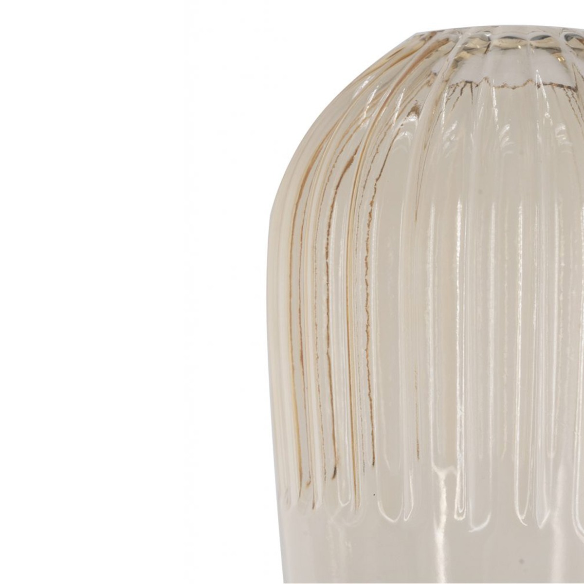 Artekko Aphelios Γυάλινο Βάζο σε Μελί Απόχρωση (14.5x14.5x30)cm