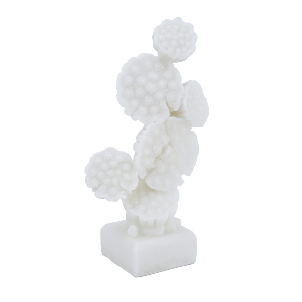 Artekko Coral Λευκό Διακοσμητικό Επιτραπέζιο Κοράλλι Ρητίνης (17x9.5x30.5)cm