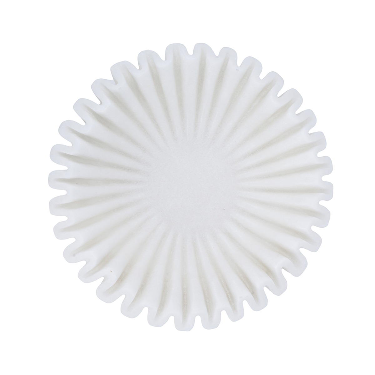 Artekko Coral Λευκό Διακοσμητικό Μπολ Ρητίνης (38x38x14)cm