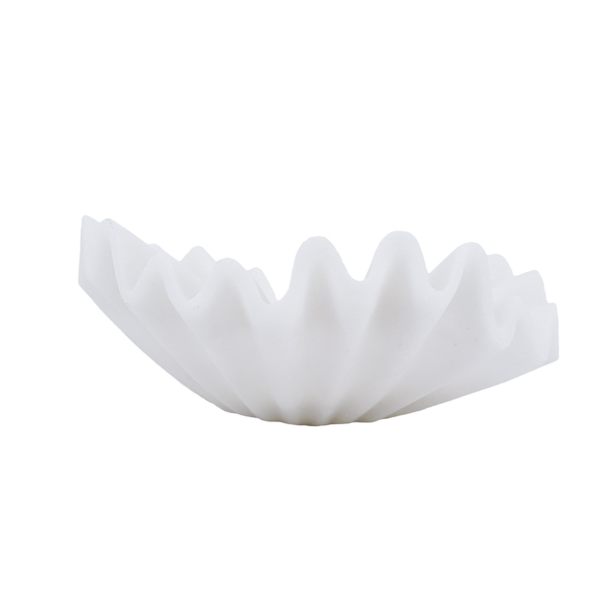 Artekko Coral Λευκό Διακοσμητικό Μπολ Ρητίνης (25x24.5x10)cm