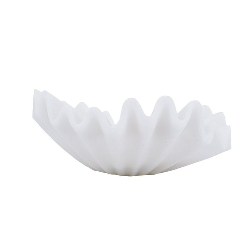 Artekko Coral Λευκό Διακοσμητικό Μπολ Ρητίνης (25x24.5x10)cm