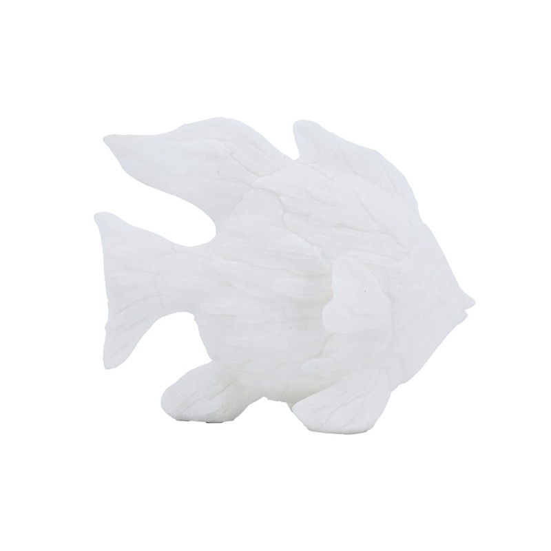 Artekko Animal Λευκό Διακοσμητικό Ψάρι Ρητίνης (33.5x15.5x27)cm