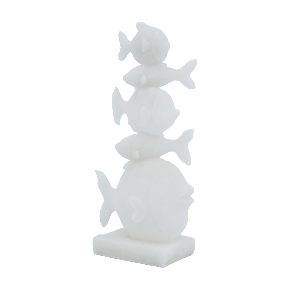 Artekko Animal Λευκά Διακοσμητικά Ψάρια Ρητίνης (16x8.2x30.5)cm