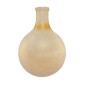 Artekko Frosted Γυάλινο Βάζο σε Μελί Απόχρωση (20.3x20.3x27.9)cm