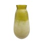 Artekko Frosted Γυάλινο Βάζο σε Πράσινο Απόχρωση (16.5x16.5x31.8)cm