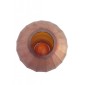 Artekko Frosted Γυάλινο Βάζο σε Πορτοκαλί Απόχρωση (20.3x20.3x33.8)cm