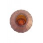 Artekko Frosted Γυάλινο Βάζο σε Πορτοκαλί Απόχρωση (16.5x16.5x26.2)cm