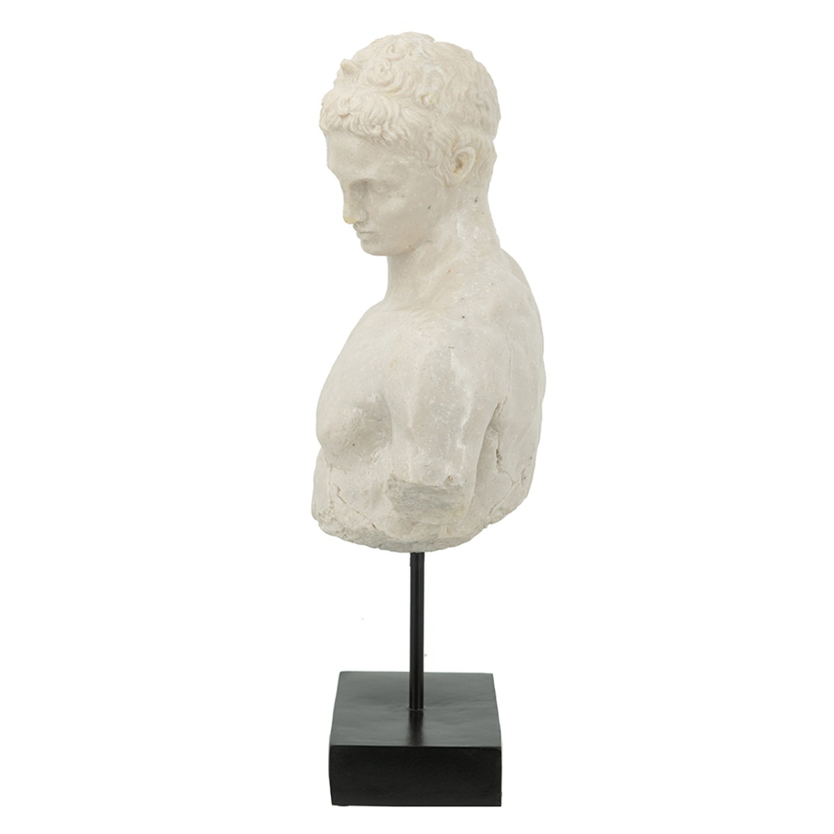 Artekko Bust Γκρι Διακοσμητική Προτομή Ρητίνης (29.5x17x54)cm