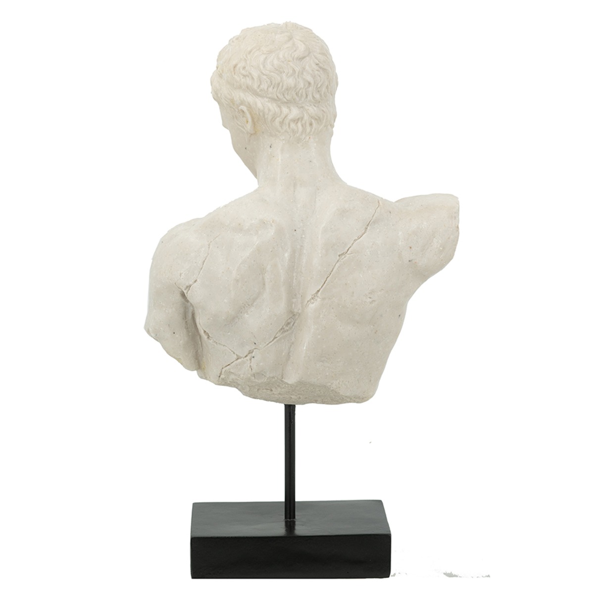 Artekko Bust Γκρι Διακοσμητική Προτομή Ρητίνης (29.5x17x54)cm