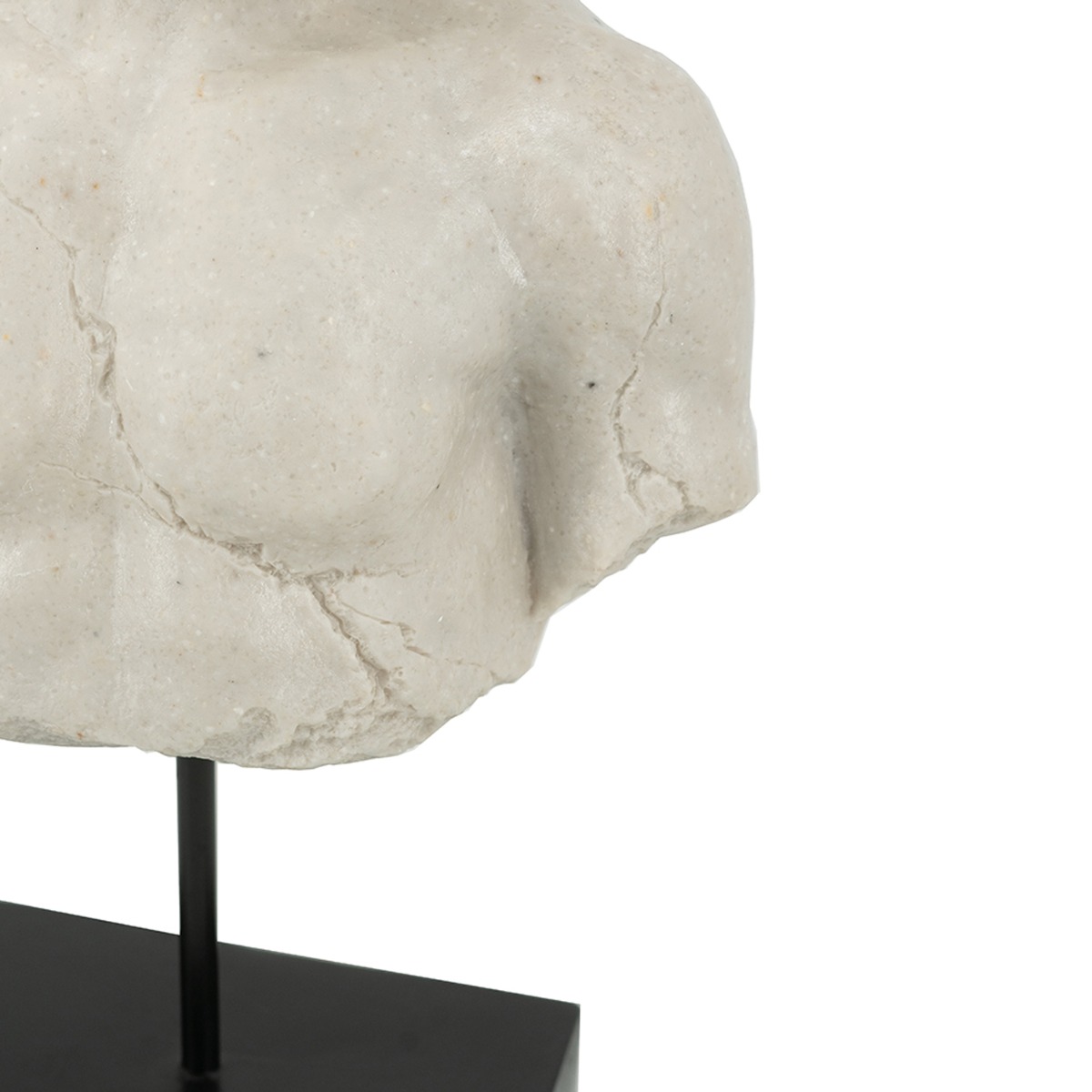 Artekko Bust Γκρι Διακοσμητική Προτομή Ρητίνης (29.5x17x54)cm