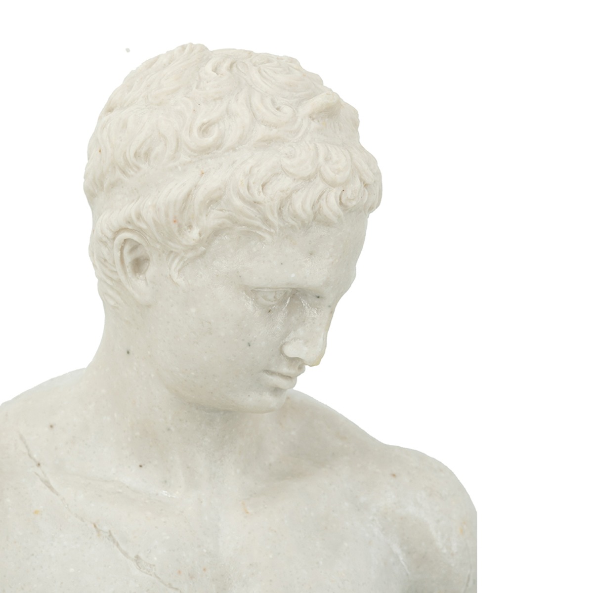 Artekko Bust Γκρι Διακοσμητική Προτομή Ρητίνης (29.5x17x54)cm