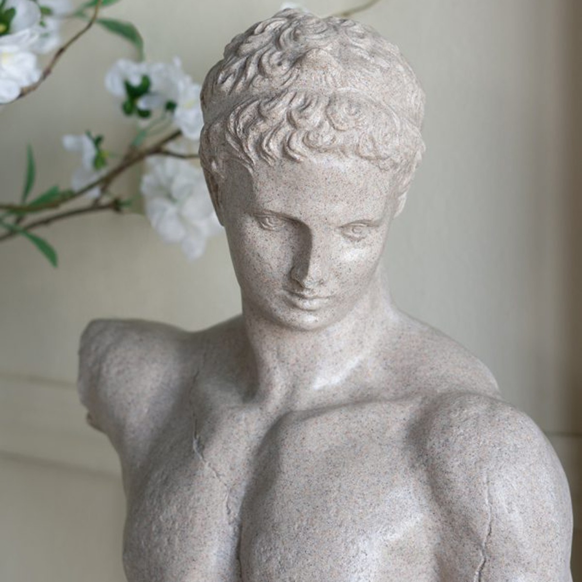 Artekko Bust Γκρι Διακοσμητική Προτομή Ρητίνης (29.5x17x54)cm