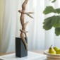 Artekko Flying Birds Μπρονζέ Επιτραπέζιο Διακοσμητικό με Πουλιά (12.5x7x40)cm