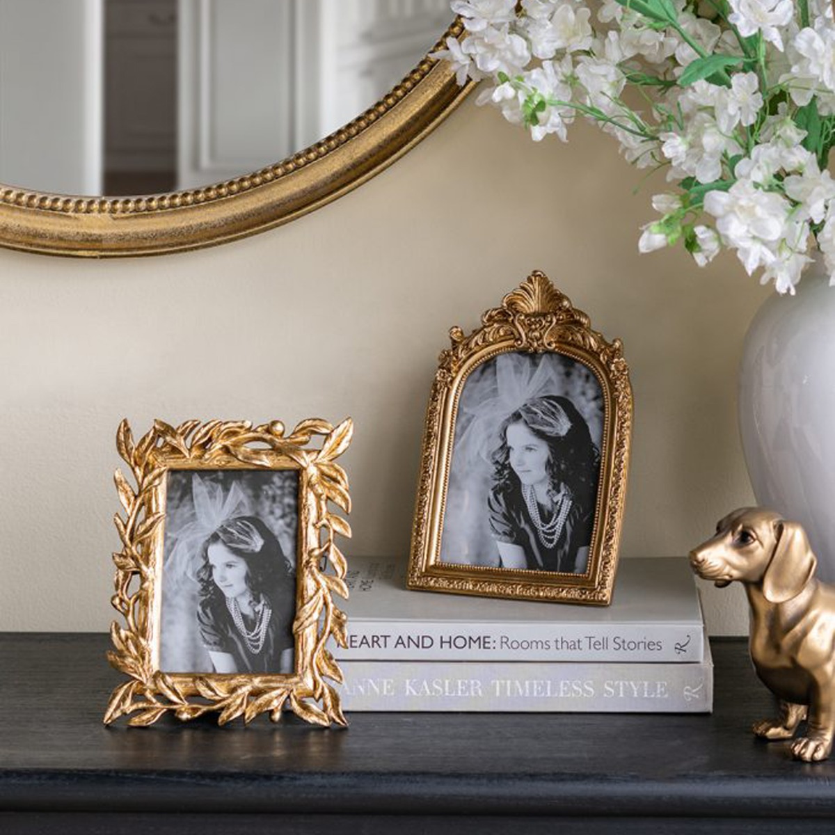 Artekko Frame Χρυσή Κορνίζα Ρητίνης για Φωτογραφία 5Χ7" (16x2.5x24.5)cm