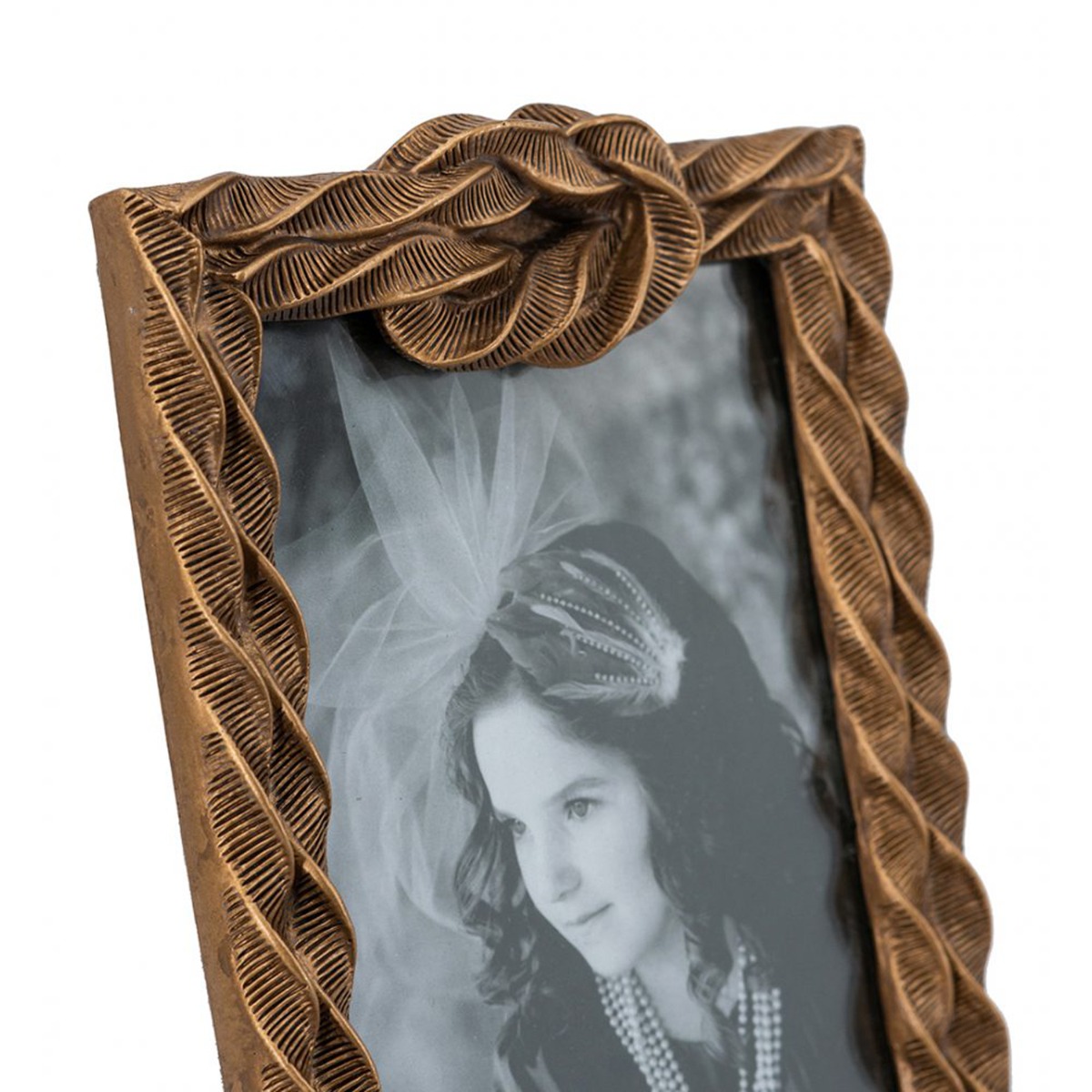 Artekko Frame Μπρονζέ Κορνίζα Ρητίνης για Φωτογραφία 4Χ6" (13x2.3x18)cm