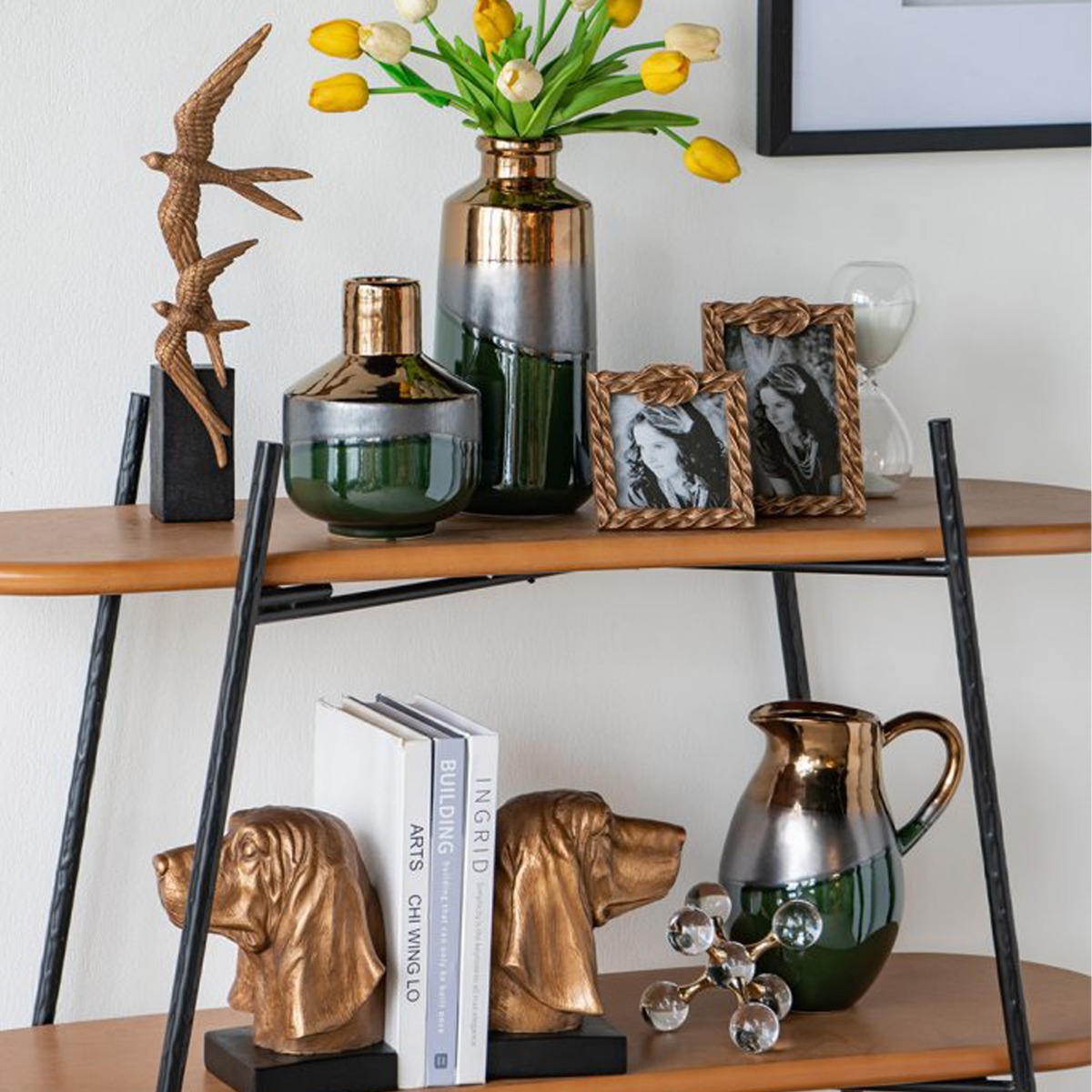 Artekko Frame Μπρονζέ Κορνίζα Ρητίνης για Φωτογραφία 4Χ6" (13x2.3x18)cm