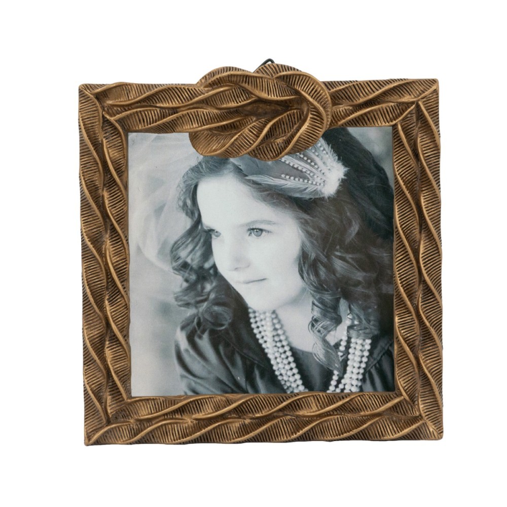 Artekko Frame Χρυσή Κορνίζα Ρητίνης για Φωτογραφία 4Χ4" (13x2.3x14)cm