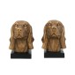 Artekkol Bookends Μπρονζέ Βιβλιοστάτες Ρητίνης με Σκυλιά (17.8x15x22)cm 2pcs