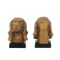 Artekkol Bookends Μπρονζέ Βιβλιοστάτες Ρητίνης με Σκυλιά (17.8x15x22)cm 2pcs