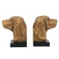 Artekkol Bookends Μπρονζέ Βιβλιοστάτες Ρητίνης με Σκυλιά (17.8x15x22)cm 2pcs