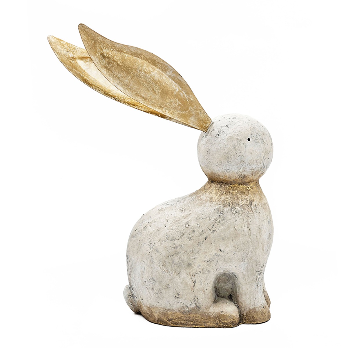 Artekko Animal Διακοσμητικός Λαγός από Μαγνήσιο σε Λευκή Πατίνα (35x15.5x53)cm