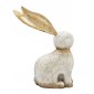 Artekko Animal Διακοσμητικός Λαγός από Μαγνήσιο σε Λευκή Πατίνα (35x15.5x53)cm