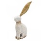 Artekko Animal Διακοσμητικός Λαγός από Μαγνήσιο σε Λευκή Πατίνα (25x14.5x63)cm