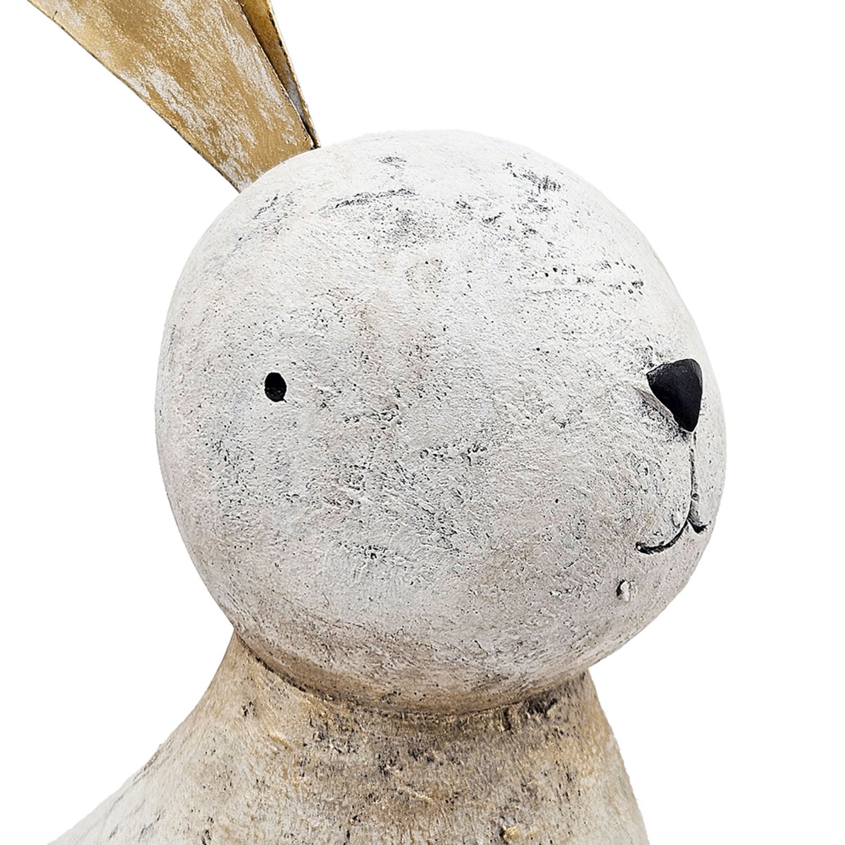 Artekko Animal Διακοσμητικός Λαγός από Μαγνήσιο σε Λευκή Πατίνα (25x14.5x63)cm