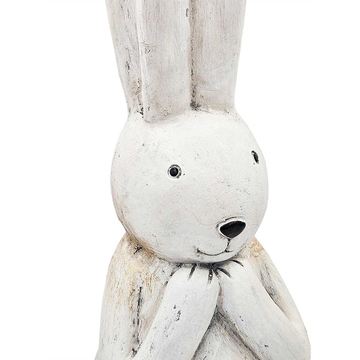 Artekko Animal Διακοσμητικός Λαγός από Μαγνήσιο σε Λευκή Πατίνα (24x24x69.5)cm
